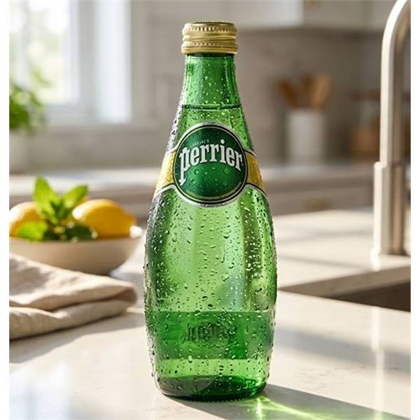 Perrier 330ml Carbonated Water 6 Glass Bottles