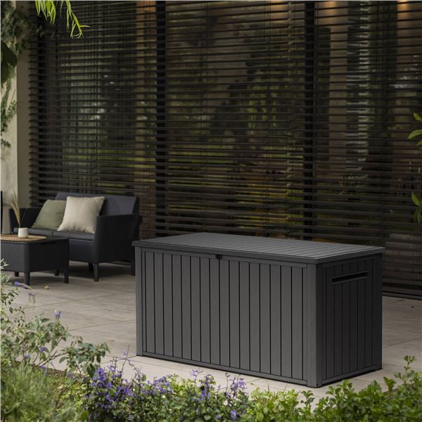 Keter 170G Deck Box, 170 Gal Outdoor Storage