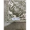 Image 3 : Green And White Rug 4ft By 2.5ft