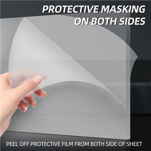 2-Pack 24x36 Inch Clear Acrylic Sheets
