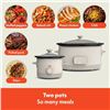 Image 1 : Bella Slow Cooker Set 2 Piece Duo White