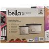 Image 2 : Bella Slow Cooker Set 2 Piece Duo White