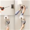 Image 1 : Globe 2-Pack Rechargeable Sconces Matte Black