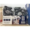 Image 2 : WashLuxe Area Rug & Runner Set Black Floral 5' x 7'