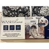 Image 3 : WashLuxe Area Rug & Runner Set Black Floral 5' x 7'