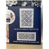Image 4 : WashLuxe Area Rug & Runner Set Black Floral 5' x 7'