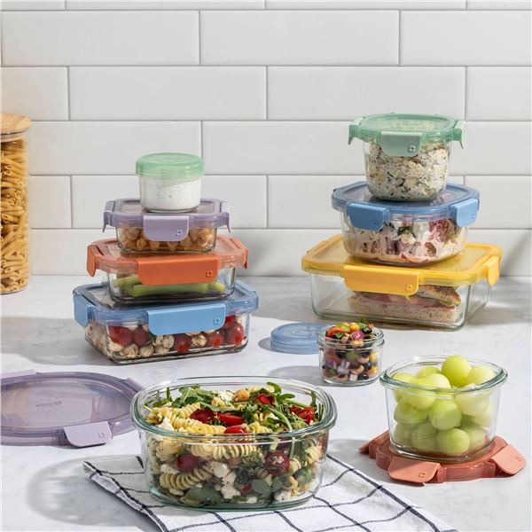 Ello 20-Piece Glass Food Storage Set