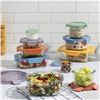 Image 1 : Ello 20-Piece Glass Food Storage Set