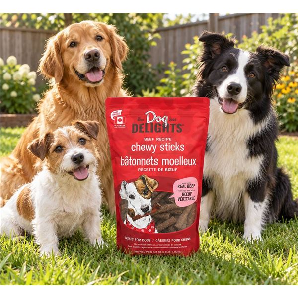Dog Delights Beef Chewy Sticks 48oz Bag