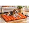 Image 1 : Orange Quilted Pet Sleeping Mat with Strap