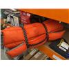 Image 3 : Orange Quilted Pet Sleeping Mat with Strap