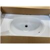 Image 3 : White Porcelain Oval 31"x19" Bathroom Sink