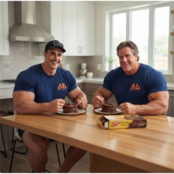 4 -Boxes Eggo Protein Chocolate Chip Brownie Waffles X 280G (8 Waffles per Box)