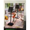 Image 2 : Set of 2Mikasa Touch LED Rechargeable Lamps