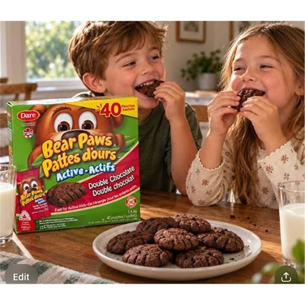 Bear Paws Double Chocolate 40 Pouches