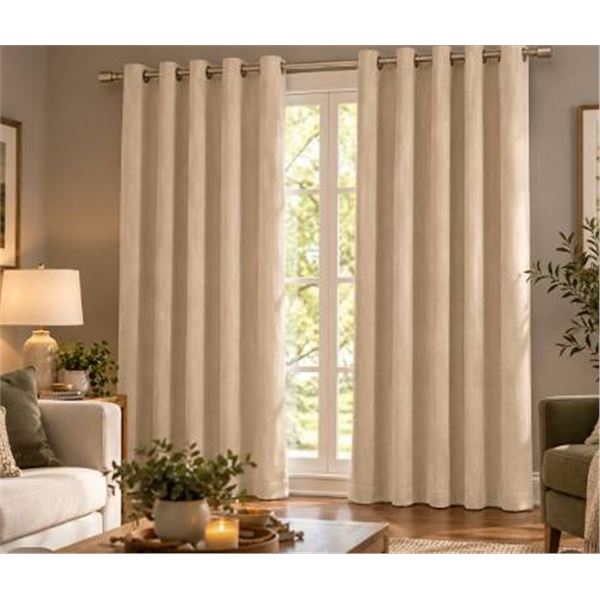 Beautyrest Black 100% Blackout Curtain 2 Panels