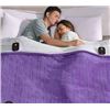 Image 1 : Bearhug Electric Blanket 100x90in Purple ETL