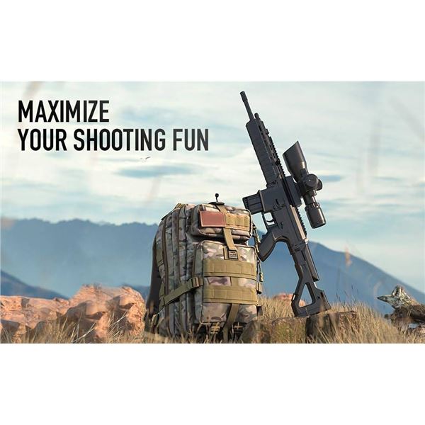 Pinty 2.5-10x40 Red Green Illuminated Mil-dot Tactical Rifle Scope with Red Laser Combo - Green Lens