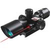 Image 2 : Pinty 2.5-10x40 Red Green Illuminated Mil-dot Tactical Rifle Scope with Red Laser Combo - Green Lens