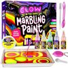Image 2 : Lot of 2 - Glow In The Dark Marbling Paint Kits