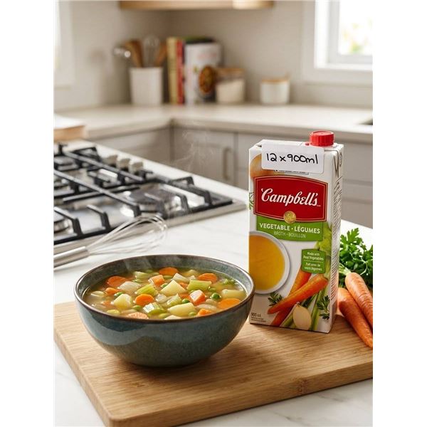 Campbell's Vegetable Broth 12x900ml