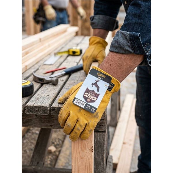 Watson 9477 XL Deerskin Leather Work Gloves