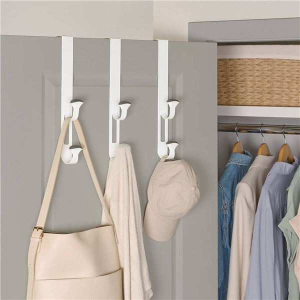 Neatfreak! 3-Pack Over Door Non-Slip Hooks