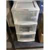 Image 2 : Gracious Living 3-Drawer Storage With Crack