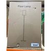 Image 2 : Light Brown Metal And Cloth Floor Lamp