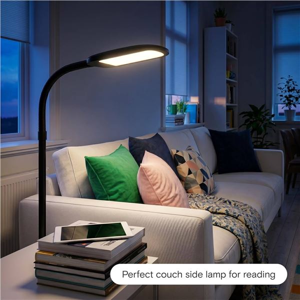 Brightech Litespan Slim LED Floor Lamp Black