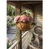 Image 1 : Fake Pink Hydrangea With Hanging Basket Decor