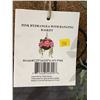 Image 3 : Fake Pink Hydrangea With Hanging Basket Decor