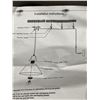 Image 5 : Pendant Lighting Kit With 2 Black Lamp Heads