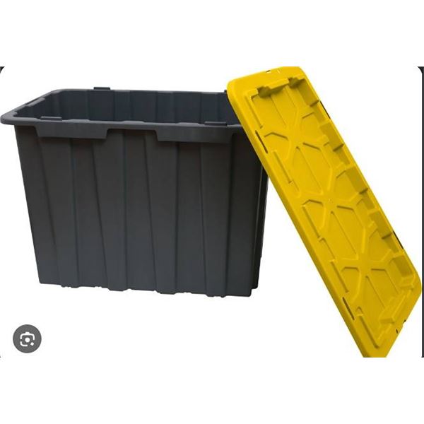 Steelcore 80L Heavy Duty Bins, Set of 4 With Lids