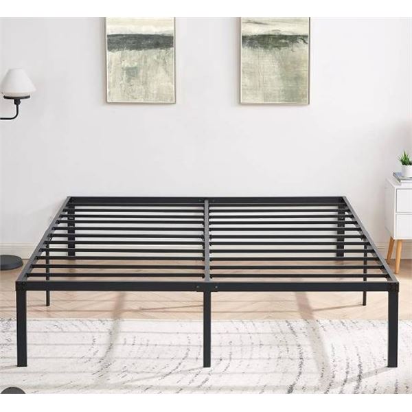 VECELO Metal Bed Frame WE-MAY, 154/180cm, Boxed