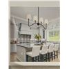 Image 1 : Black Chandelier With White Shades, 5-Light
