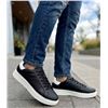 Image 1 : ALDO Black Leather Sneakers Size 9