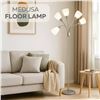 Image 1 : LightAccents Medusa Floor Lamp, Silver
