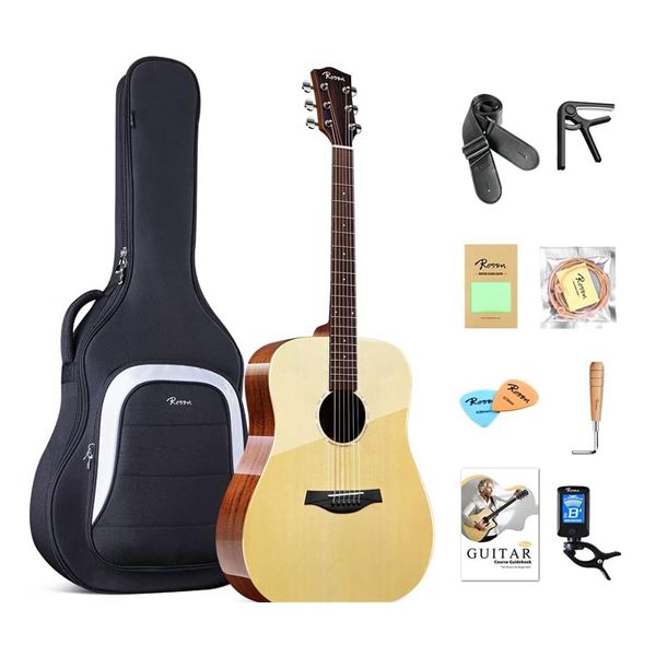 Rosen G31 Dreadnought Acoustic Guitar Bundle