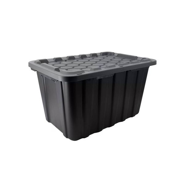 Lot of 2- Tuff Store Heavy-Duty 102L Storage Bins With Lids