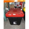 Image 3 : Tuff Store 102L Storage Box With Red Lid