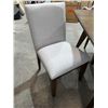 Image 5 : Walnut Wood Dinnette set Table With 4 Upholstered Chairs