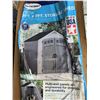 Image 2 : Suncast Vista 7ft x 7ft Storage Shed Kit new in box