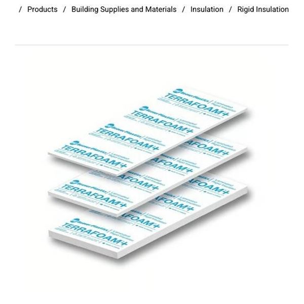 LOT of 16 - Terrafoam Plus HS35 EPS Insulation Panels 2"x48"x96" R8.6