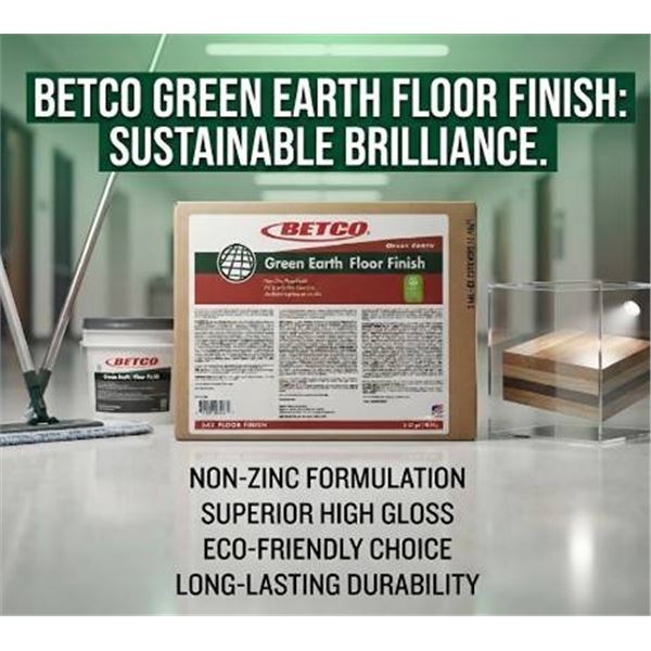 Betco Green Earth Floor Finish 5 Gal Box