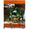 Image 2 : Artificial Potted Plant In Wood Barrel Planter