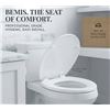 Image 1 : Bemis 92B White Round Plastic Toilet Seat