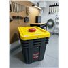 Image 1 : 4 SteelCore 80L Heavy Duty Tubs With Lids