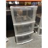 Image 2 : Gracious Living 3-Drawer Storage System White
