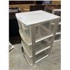 Image 7 : Gracious Living 3-Drawer Storage System White